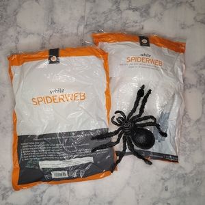 Halloween Decor Spiderwebs with Spider